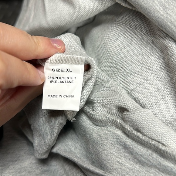 New - Leopard Color Block Drawstring Detail Sweatshirt - Picture 12 of 12